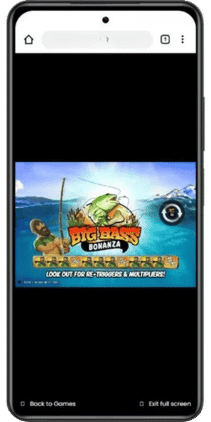 Big Bass Bonanza demo speelvenster op mobiel zonder download